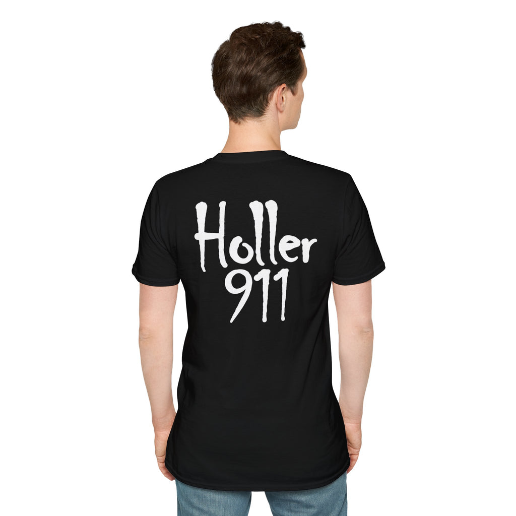 Holler 911 Graphic T-Shirt white lettering