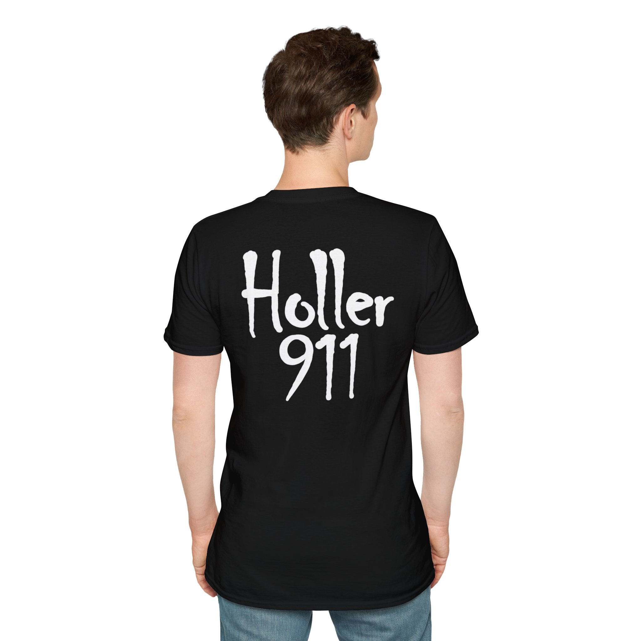 Holler 911 Graphic T-Shirt white lettering