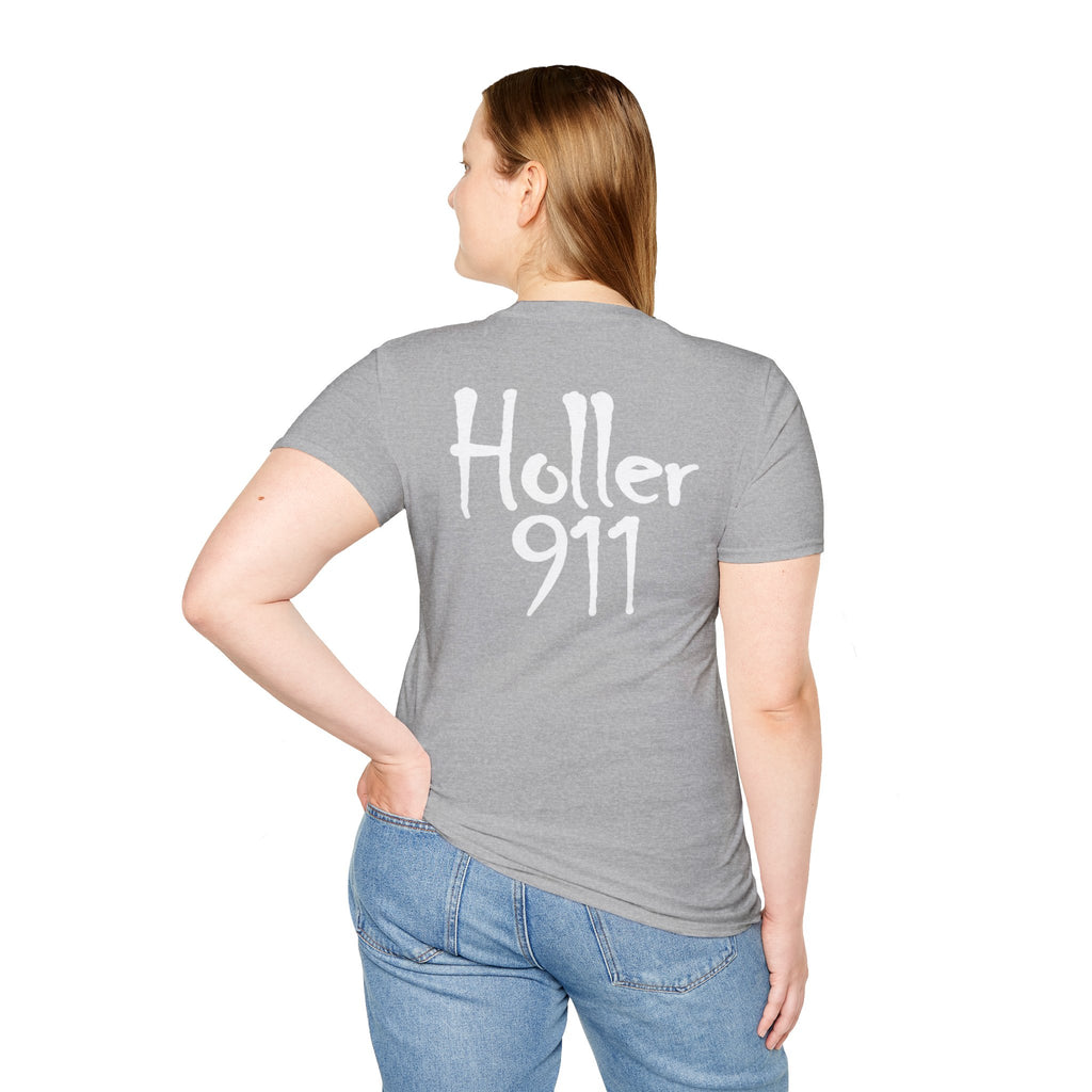 Holler 911 Graphic T-Shirt white lettering