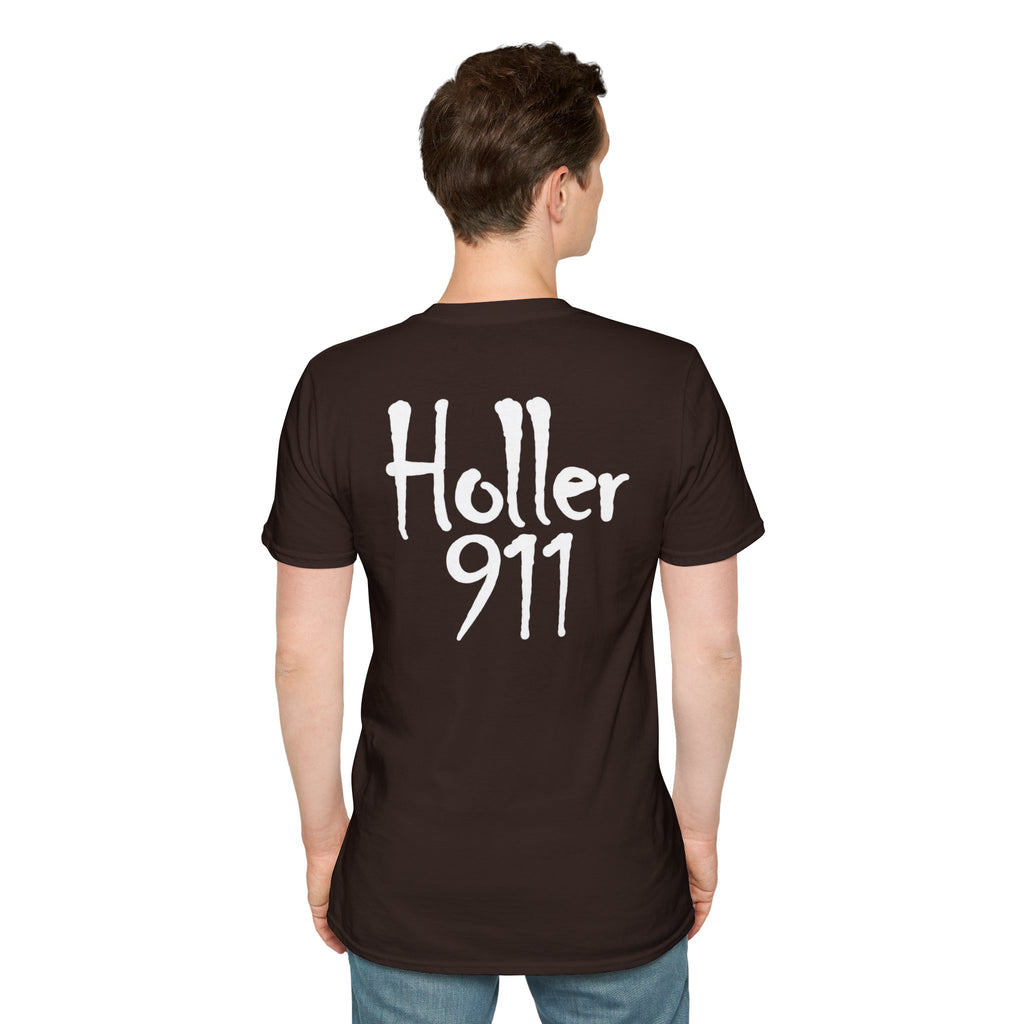 Holler 911 Graphic T-Shirt white lettering
