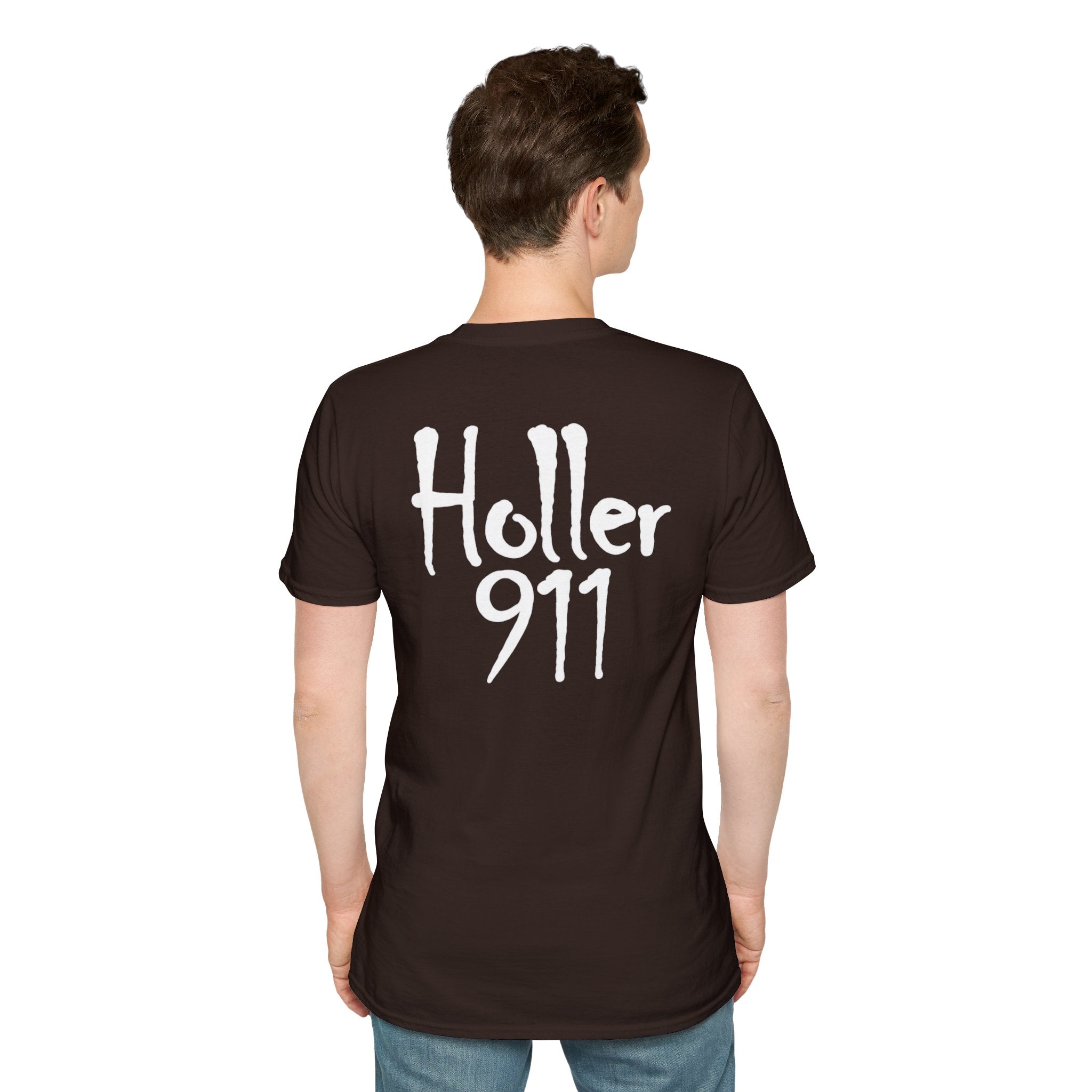 Holler 911 Graphic T-Shirt white lettering