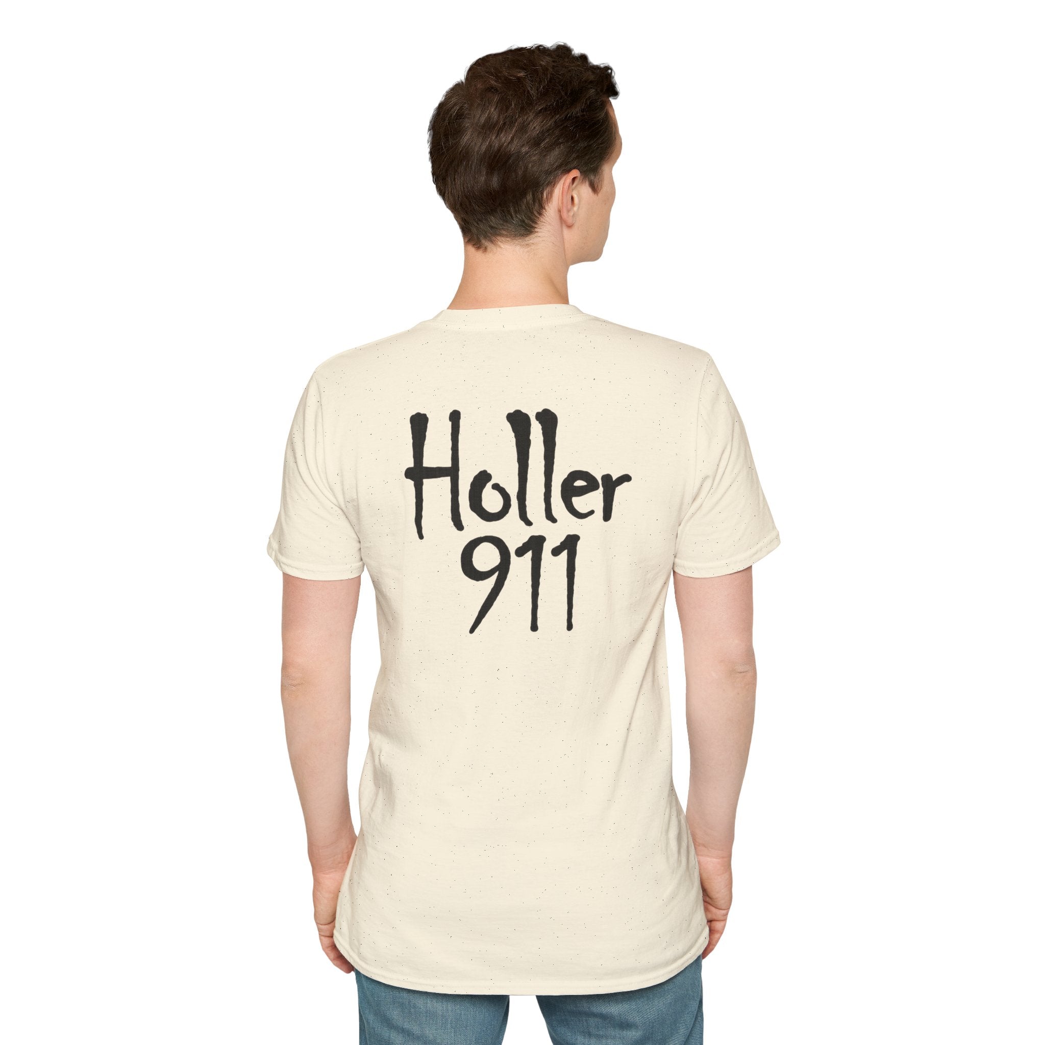 Holler 911 Graphic T-Shirt Black lettering