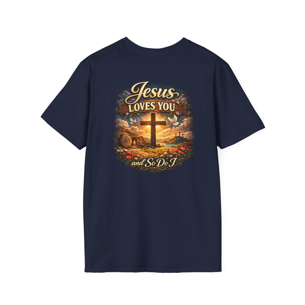 Jesus Loves You T-Shirt — Faith Cross Graphic Christian Shirt