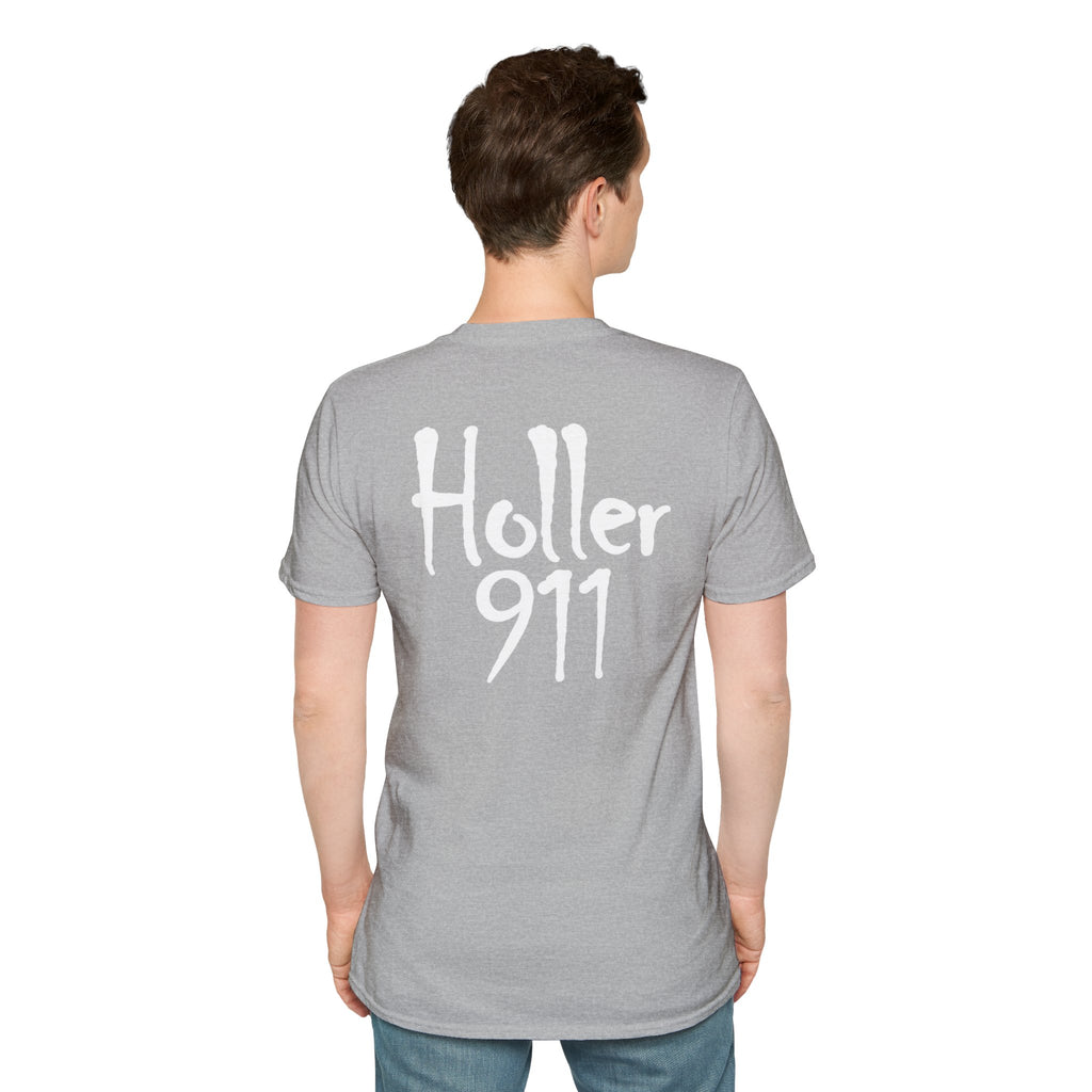 Holler 911 Graphic T-Shirt white lettering