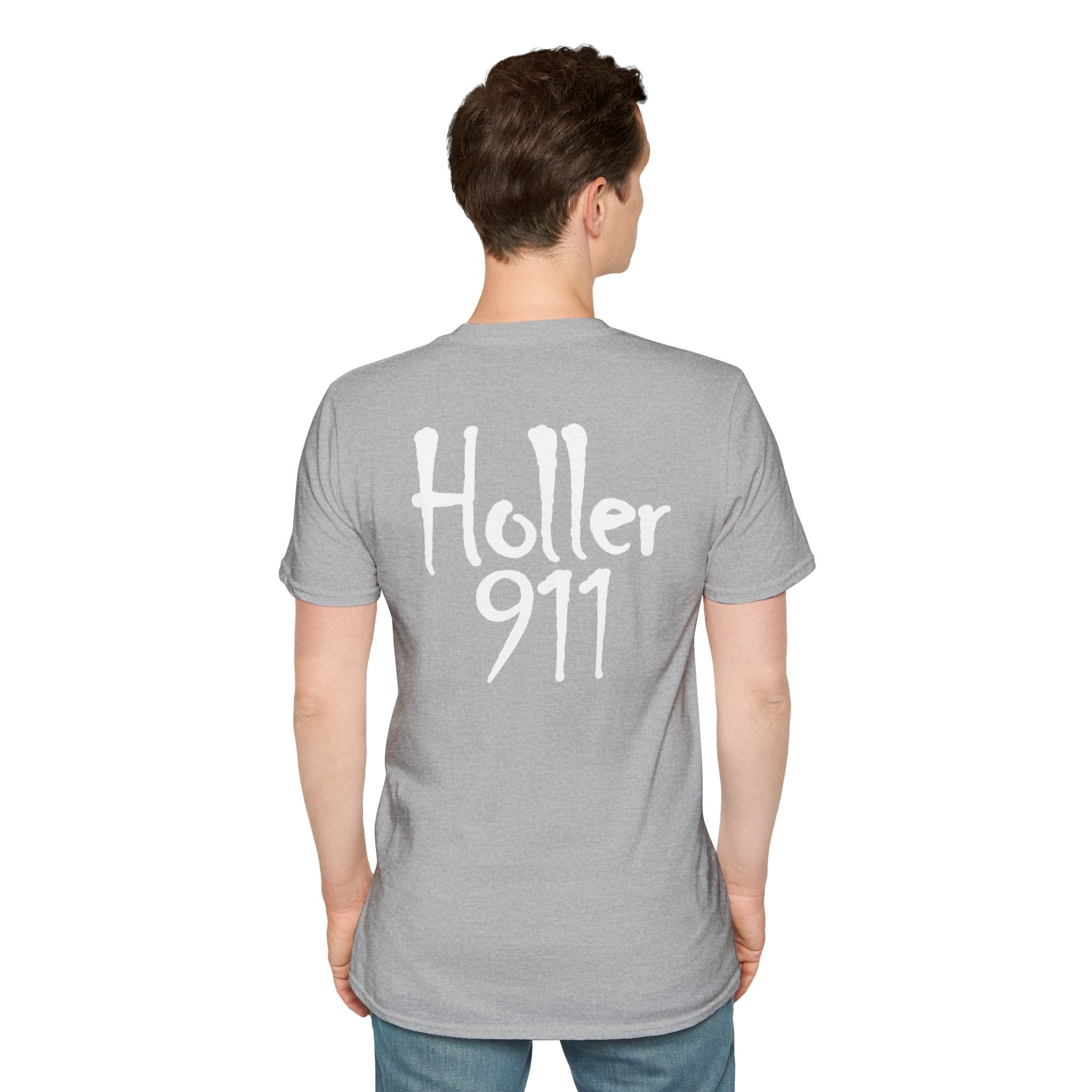 Holler 911 Graphic T-Shirt white lettering