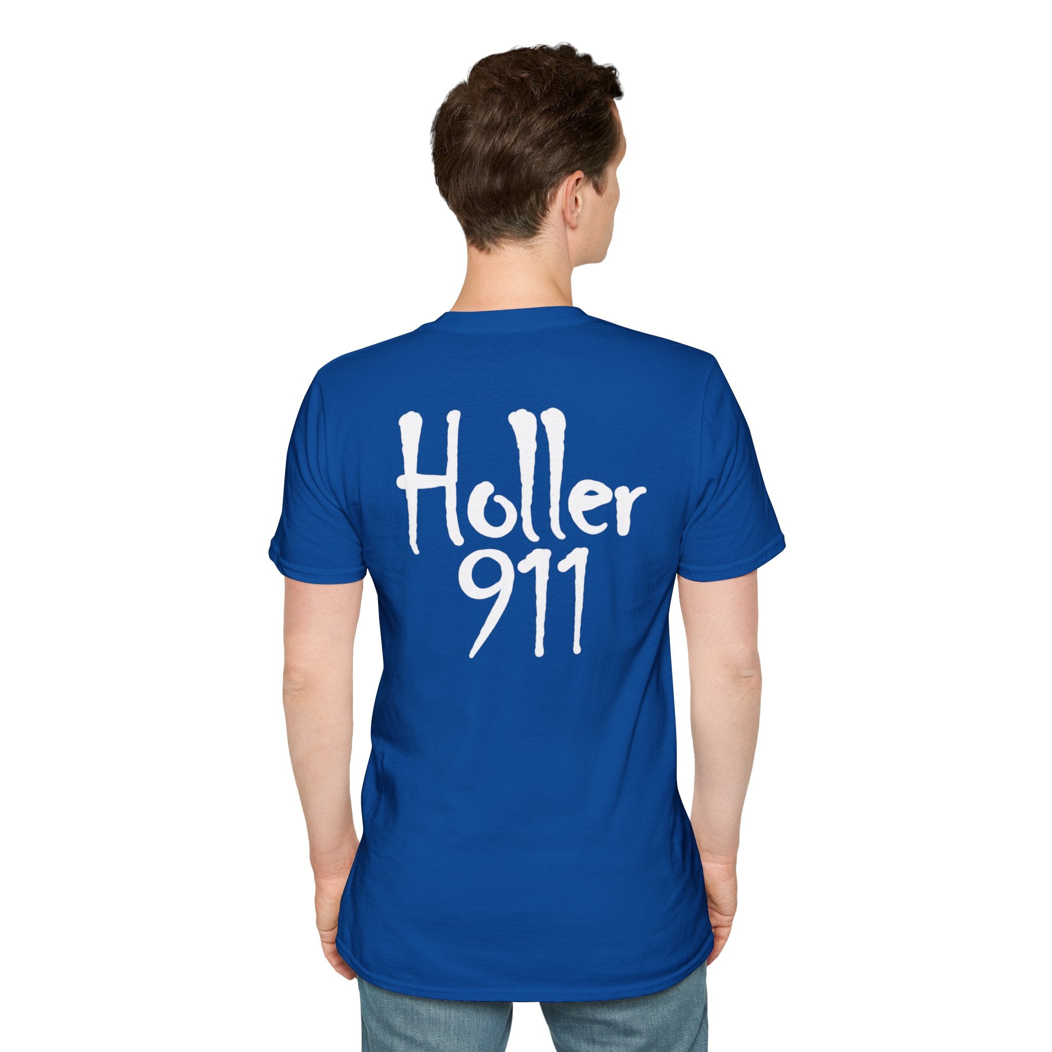 Holler 911 Graphic T-Shirt white lettering