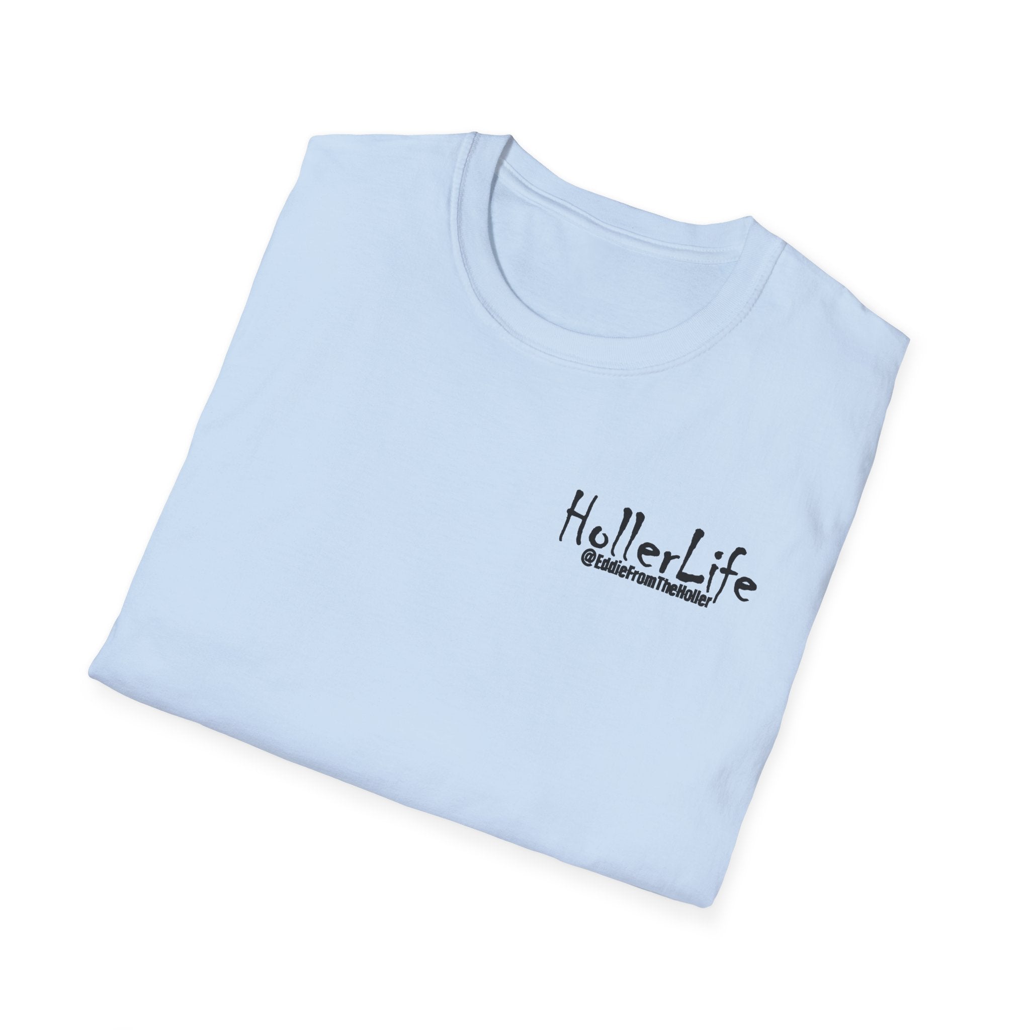 Holler Life T-Shirt — Scenic Sunset Faith Graphic Tee (Love God • Love Your Neighbor)