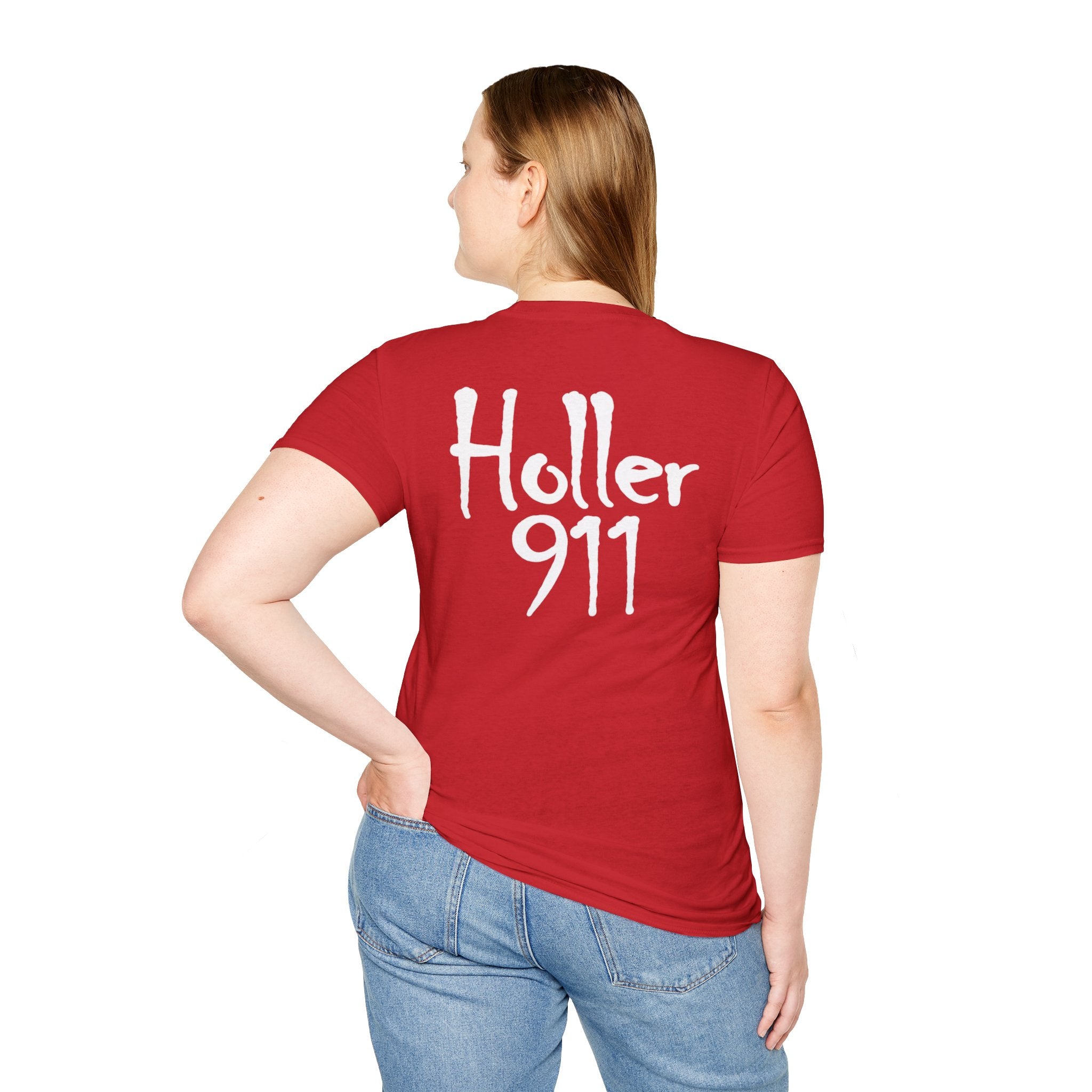 Holler 911 Graphic T-Shirt white lettering