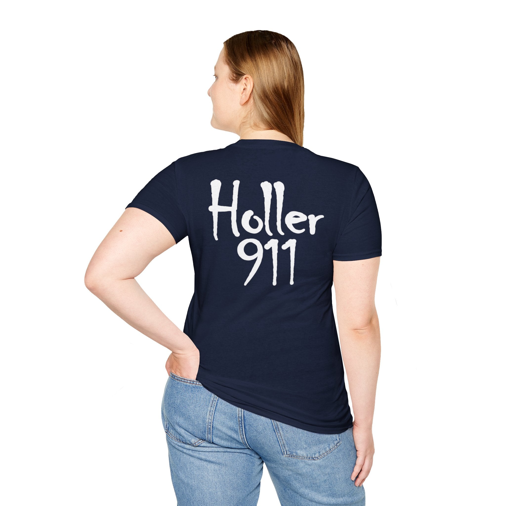 Holler 911 Graphic T-Shirt white lettering
