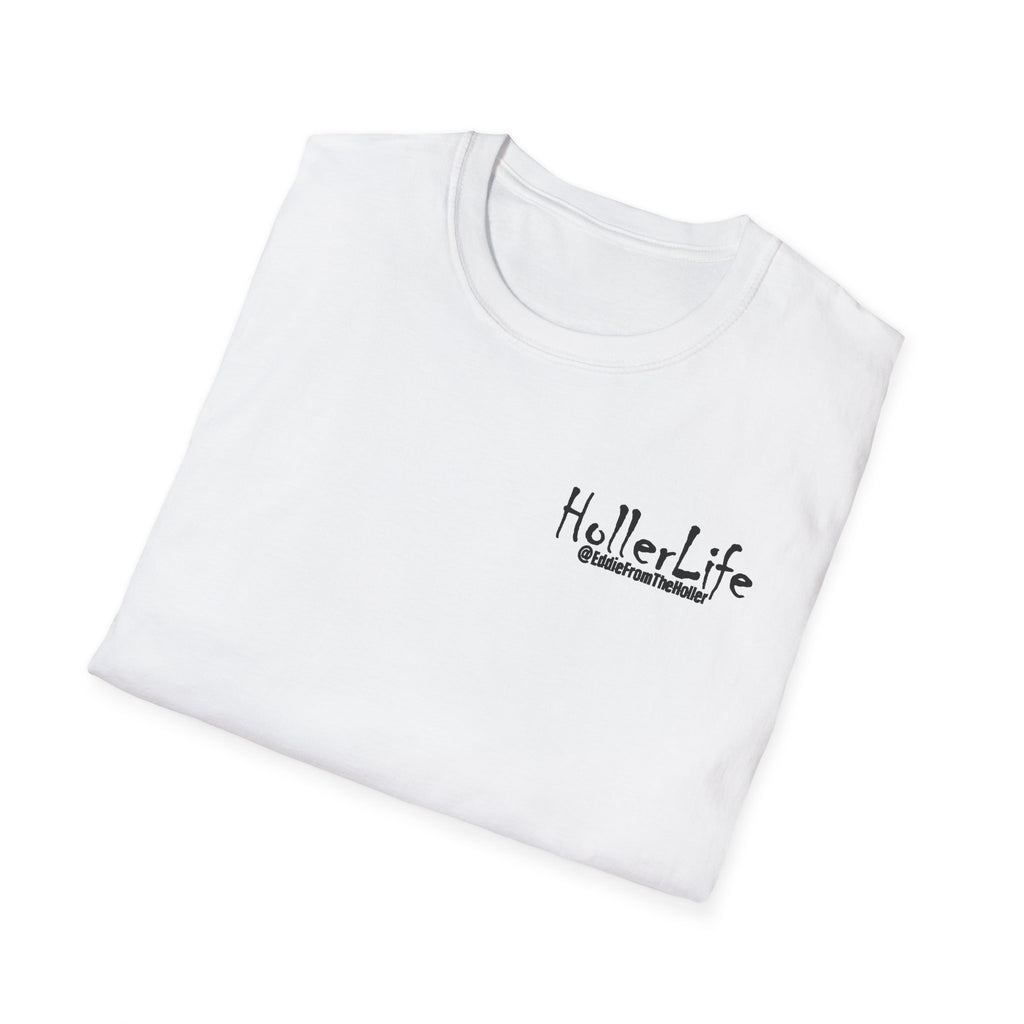 Holler Life T-Shirt — Scenic Sunset Faith Graphic Tee (Love God • Love Your Neighbor)