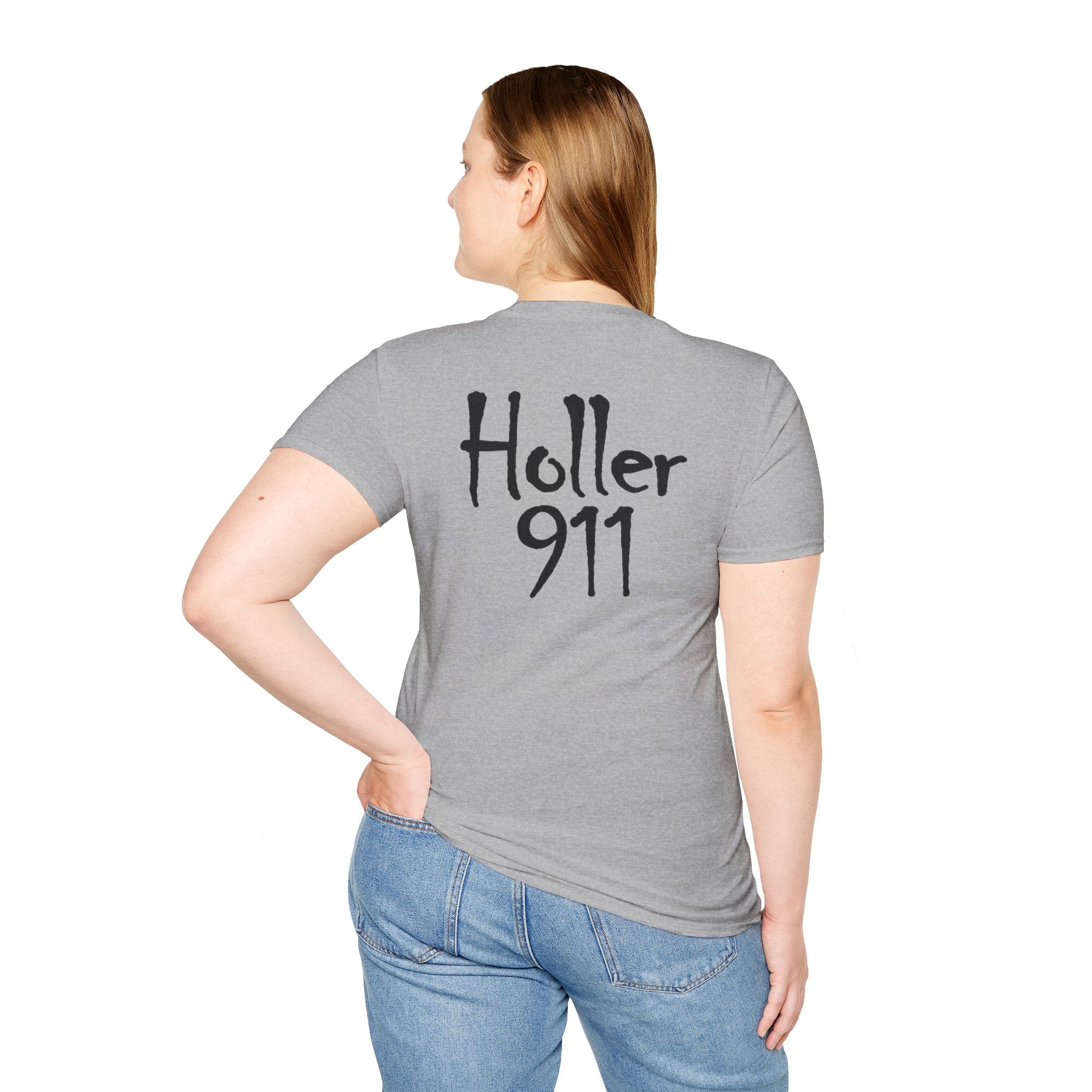 Holler 911 Graphic T-Shirt Black lettering
