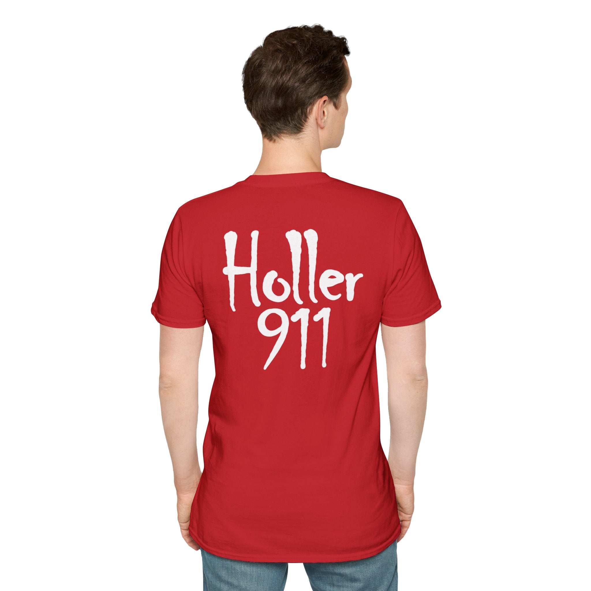 Holler 911 Graphic T-Shirt white lettering