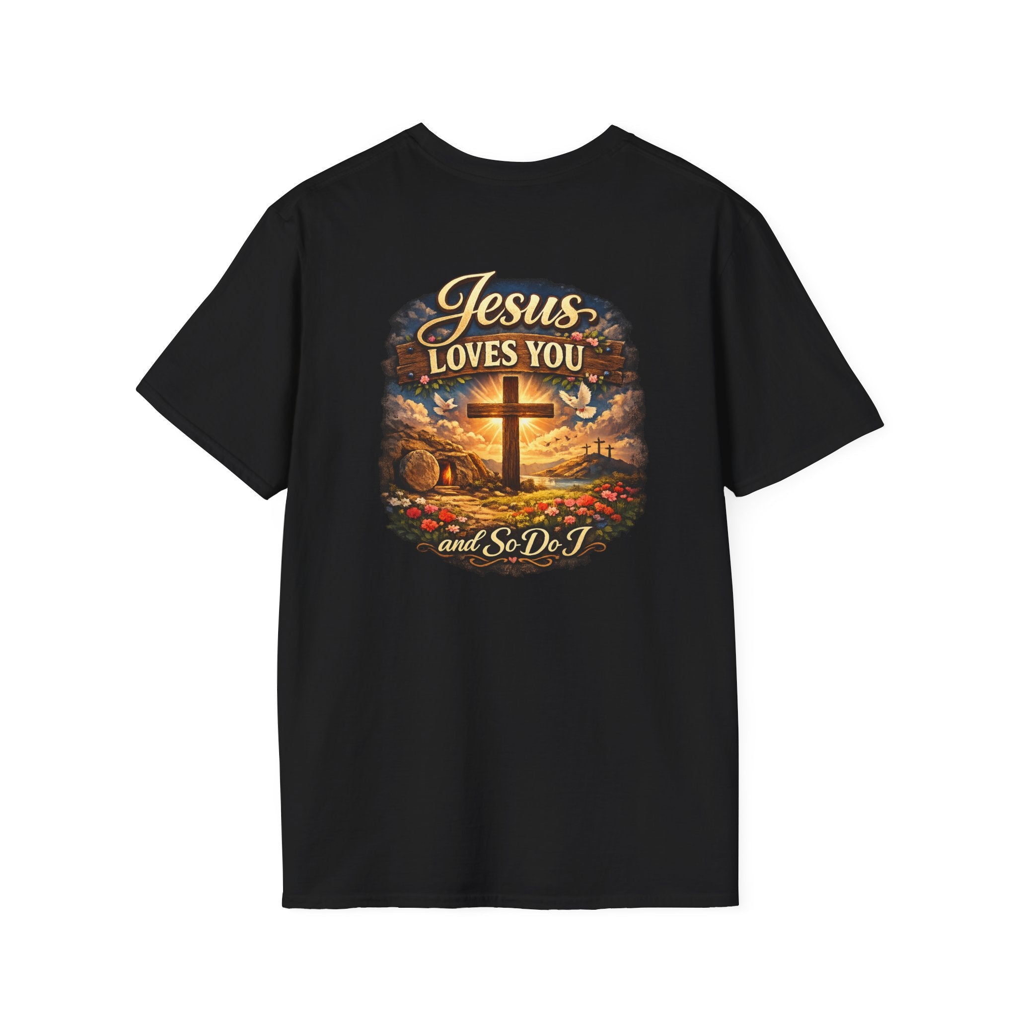 Jesus Loves You T-Shirt — Faith Cross Graphic Christian Shirt