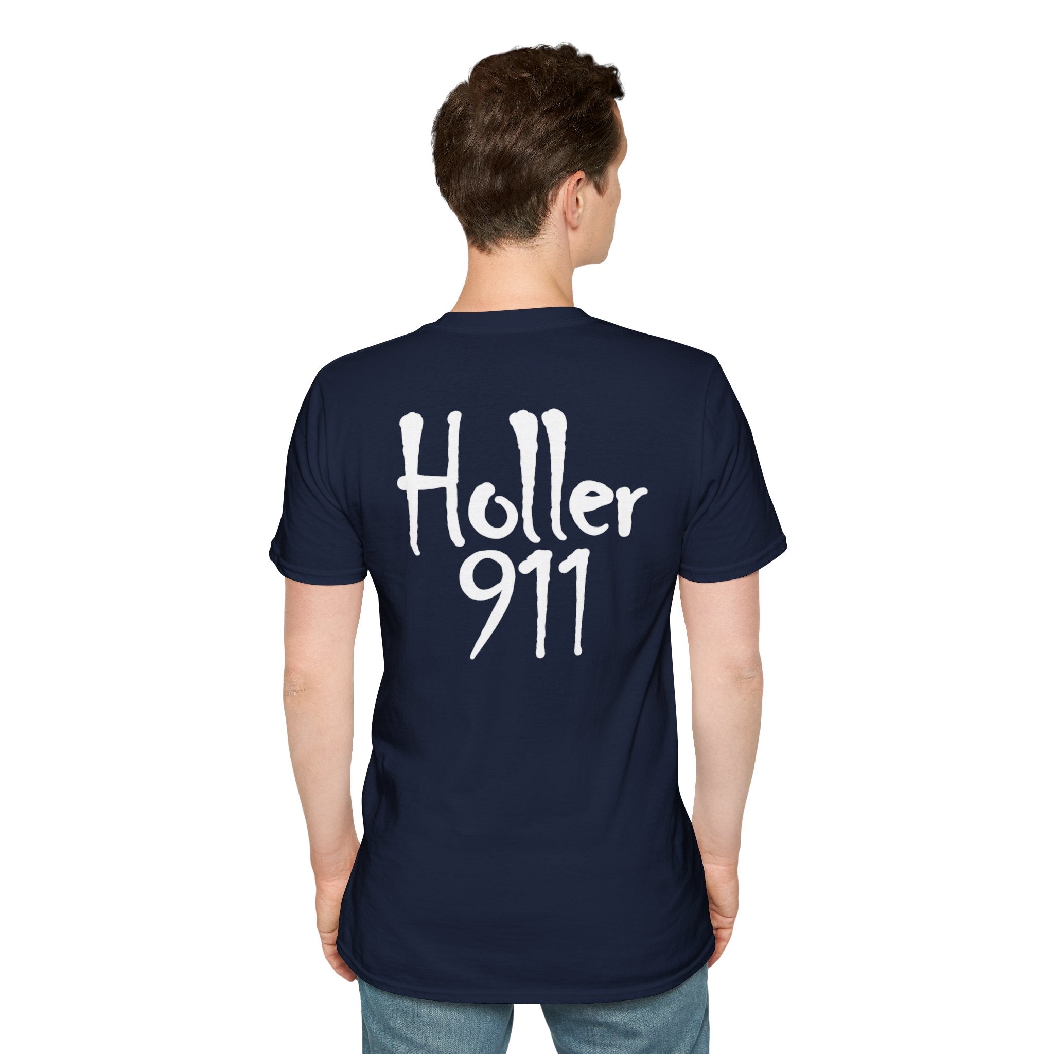 Holler 911 Graphic T-Shirt white lettering