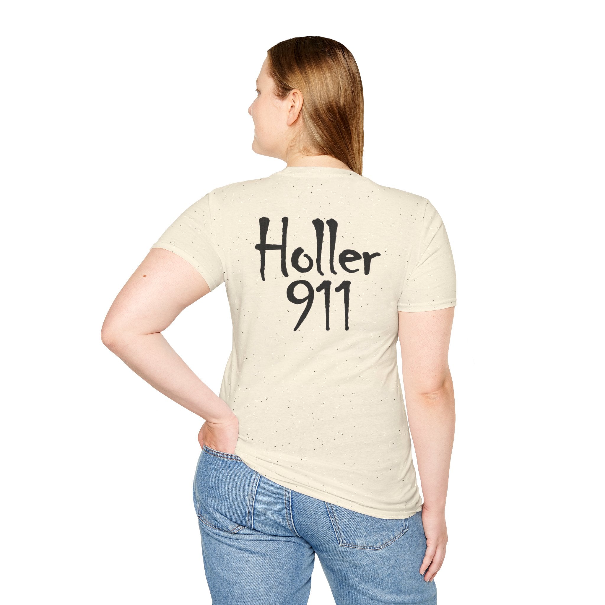 Holler 911 Graphic T-Shirt Black lettering
