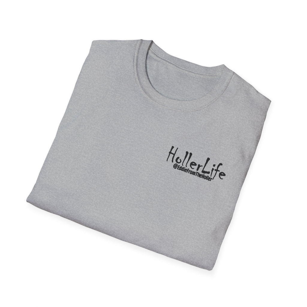 Holler Life T-Shirt — Scenic Sunset Faith Graphic Tee (Love God • Love Your Neighbor)