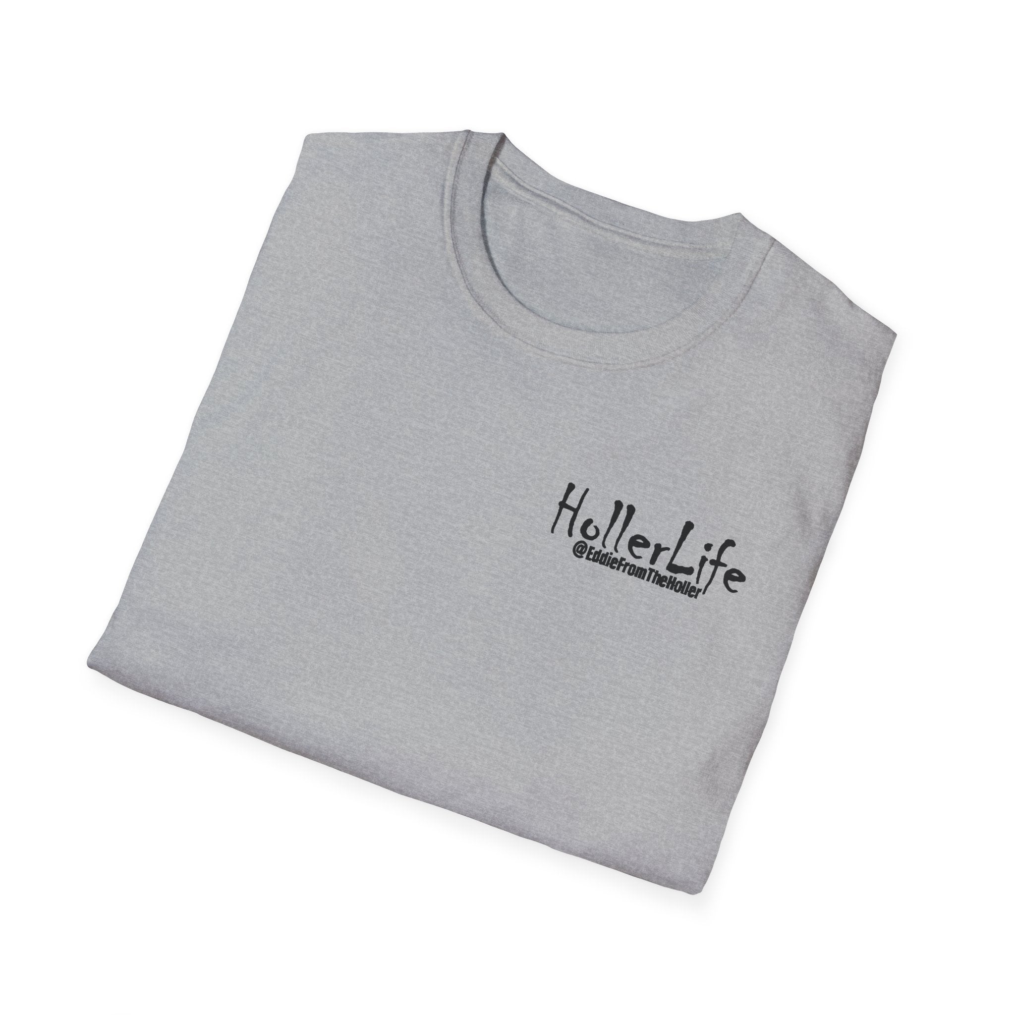 Holler Life T-Shirt — Scenic Sunset Faith Graphic Tee (Love God • Love Your Neighbor)