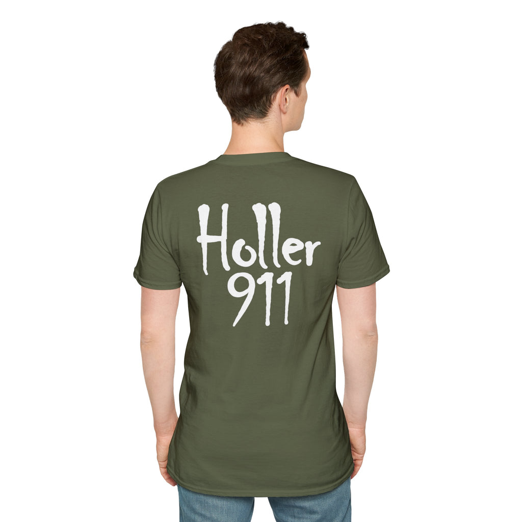 Holler 911 Graphic T-Shirt white lettering