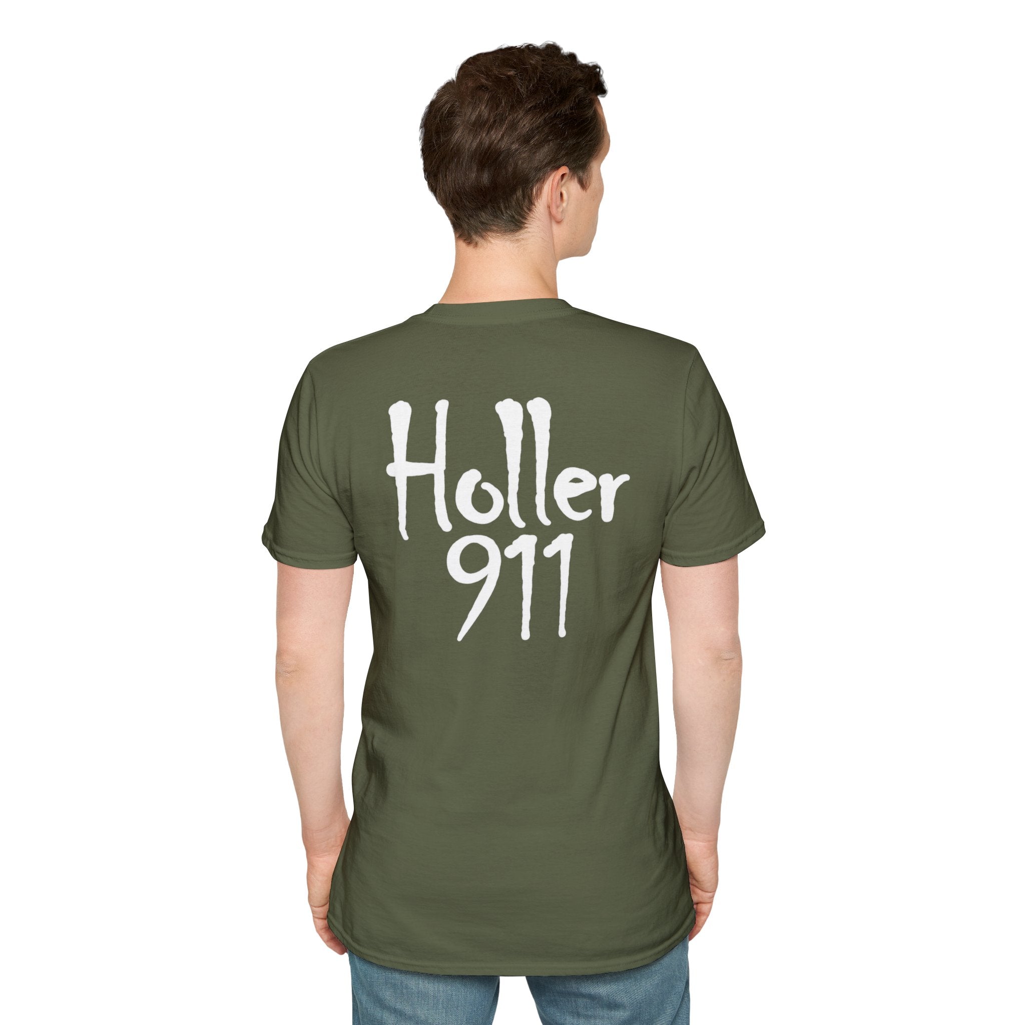Holler 911 Graphic T-Shirt white lettering