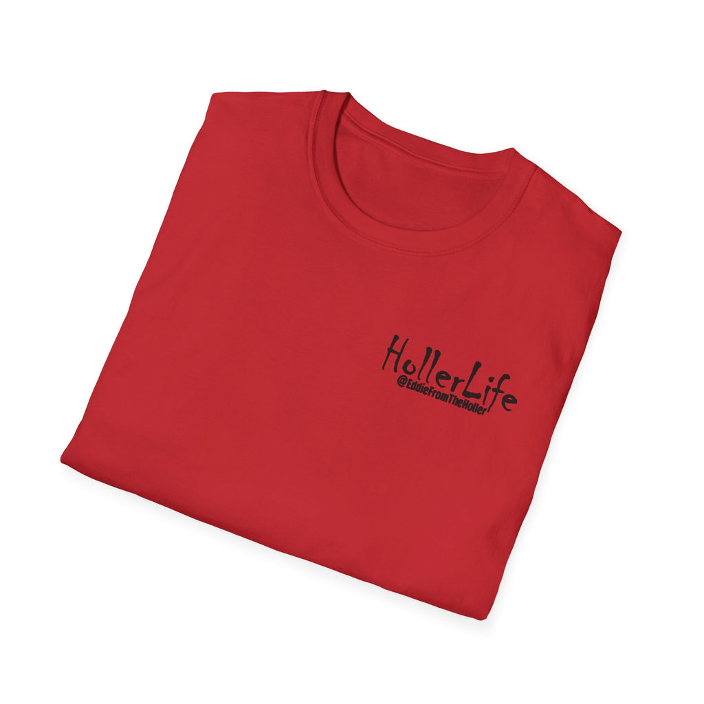 Holler Life T-Shirt — Scenic Sunset Faith Graphic Tee (Love God • Love Your Neighbor)