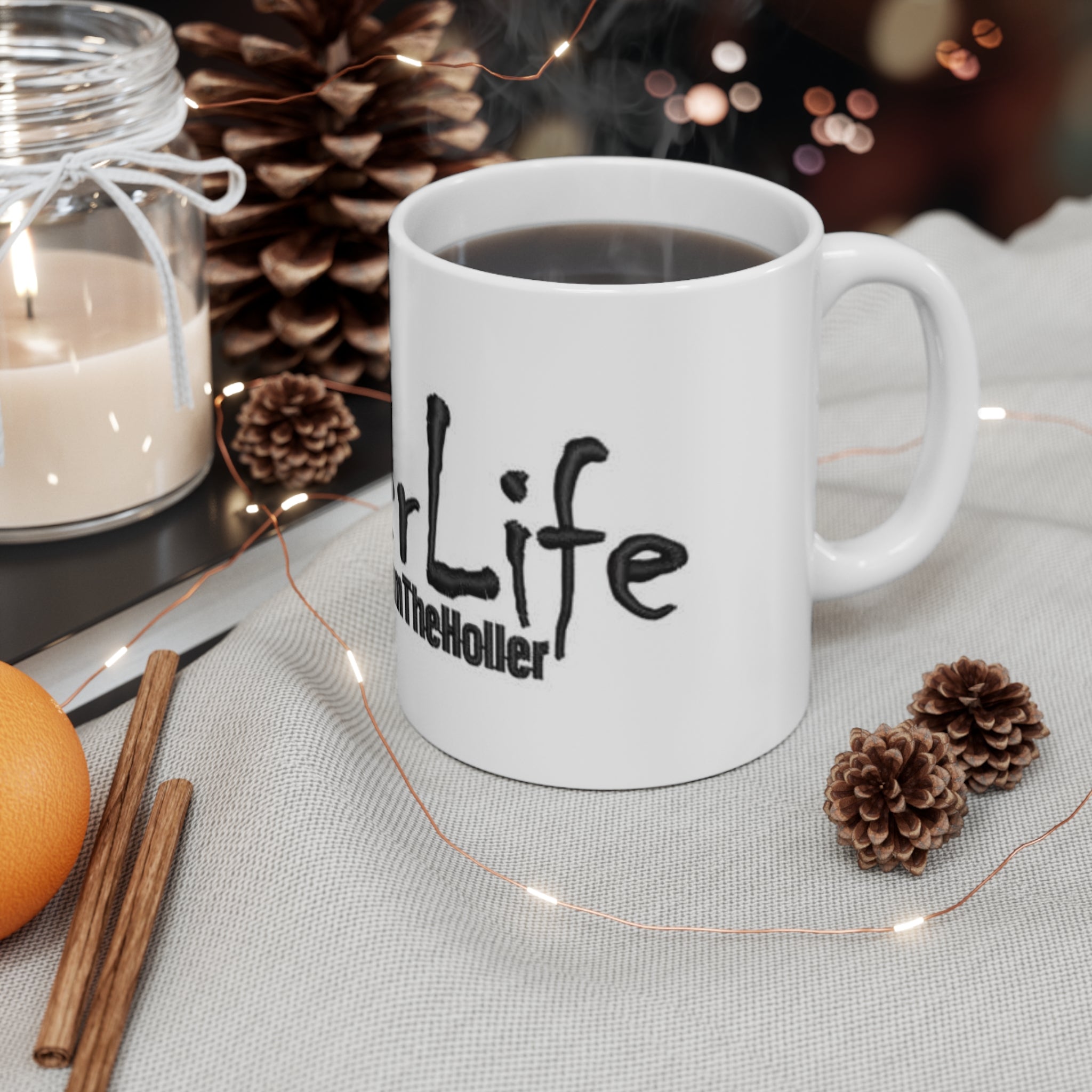 Mug — "HollerLife @EddieFromTheHoller" 11oz Ceramic Coffee Mug