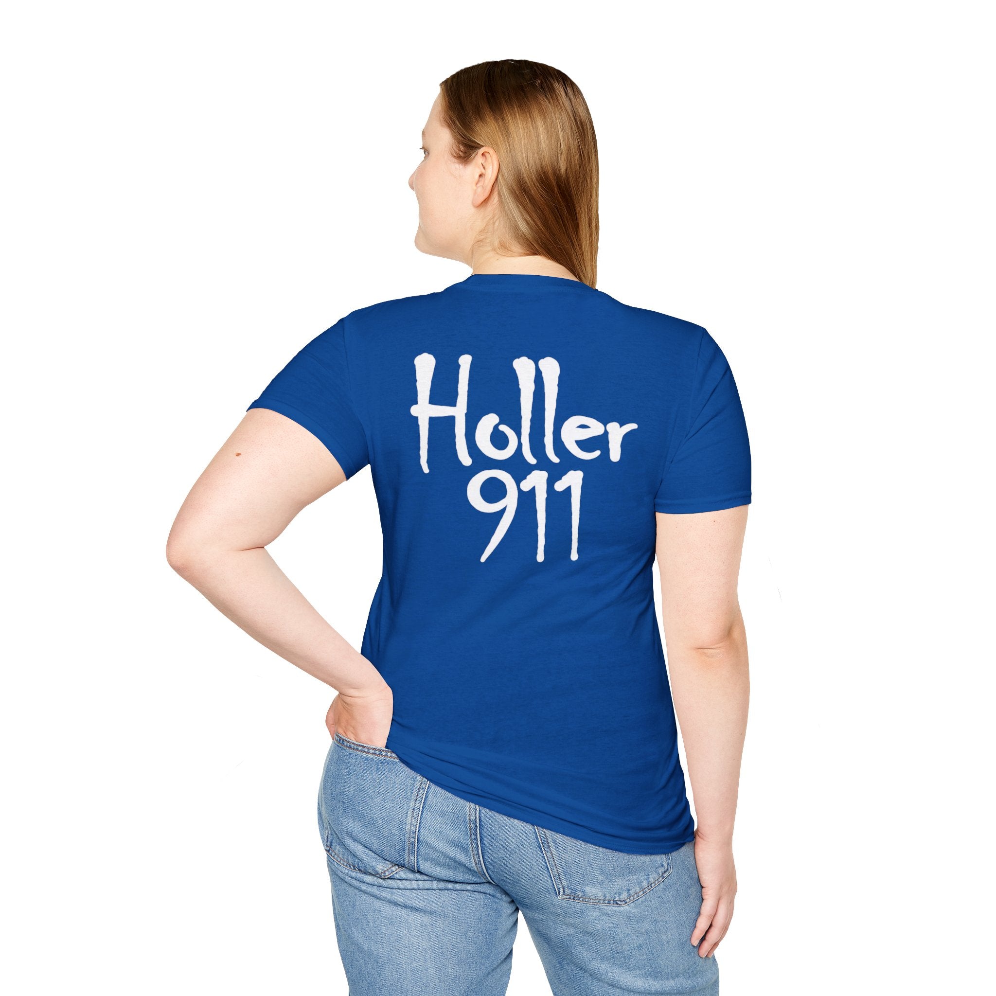 Holler 911 Graphic T-Shirt white lettering