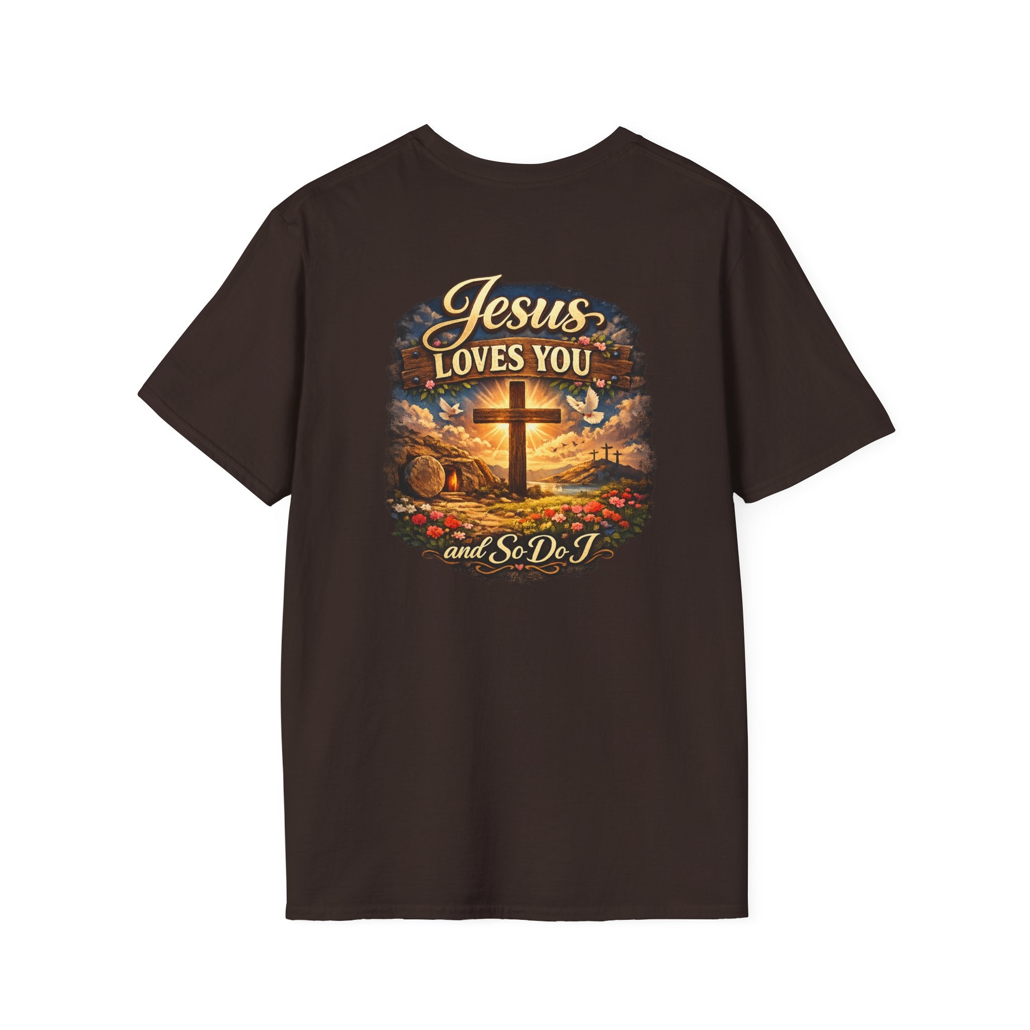 Jesus Loves You T-Shirt — Faith Cross Graphic Christian Shirt
