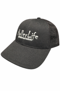 Embroidered Holler life black cap with back mesh ￼