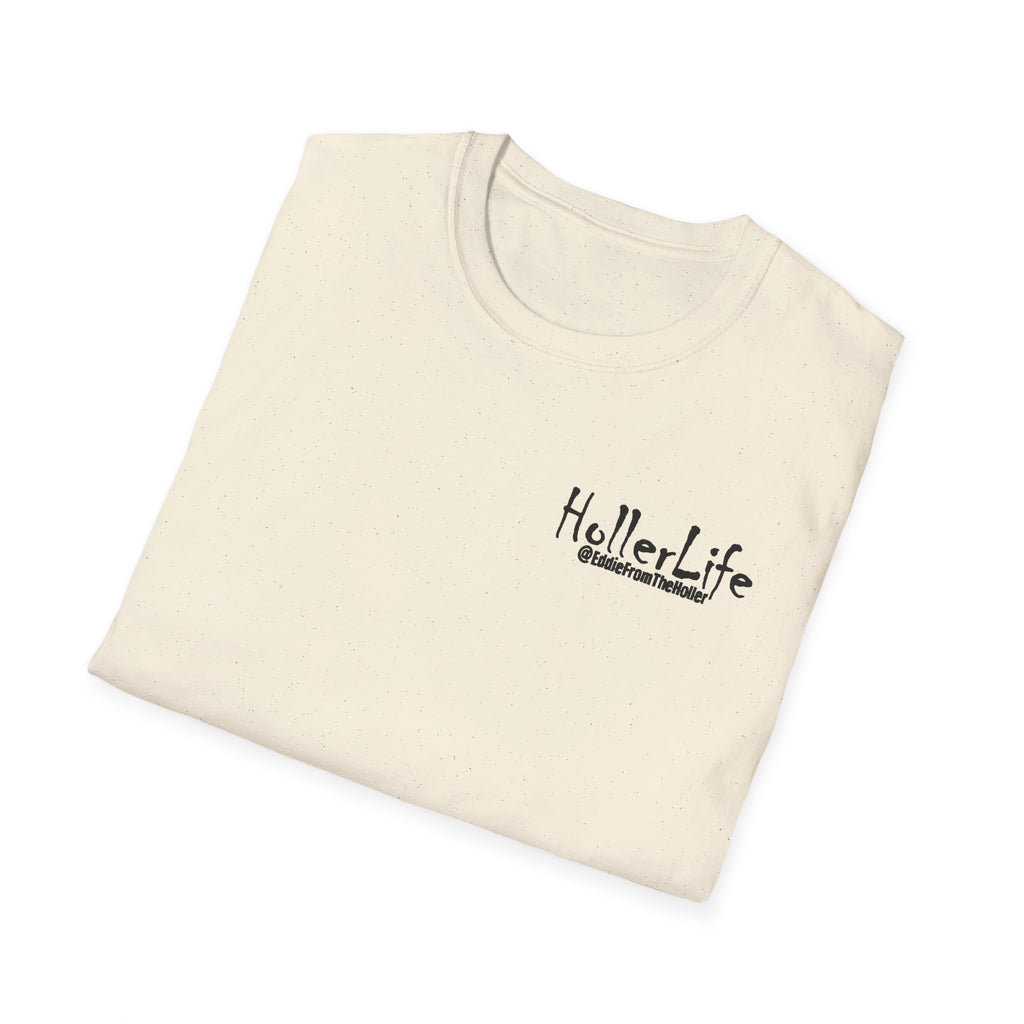 Holler Life T-Shirt — Scenic Sunset Faith Graphic Tee (Love God • Love Your Neighbor)
