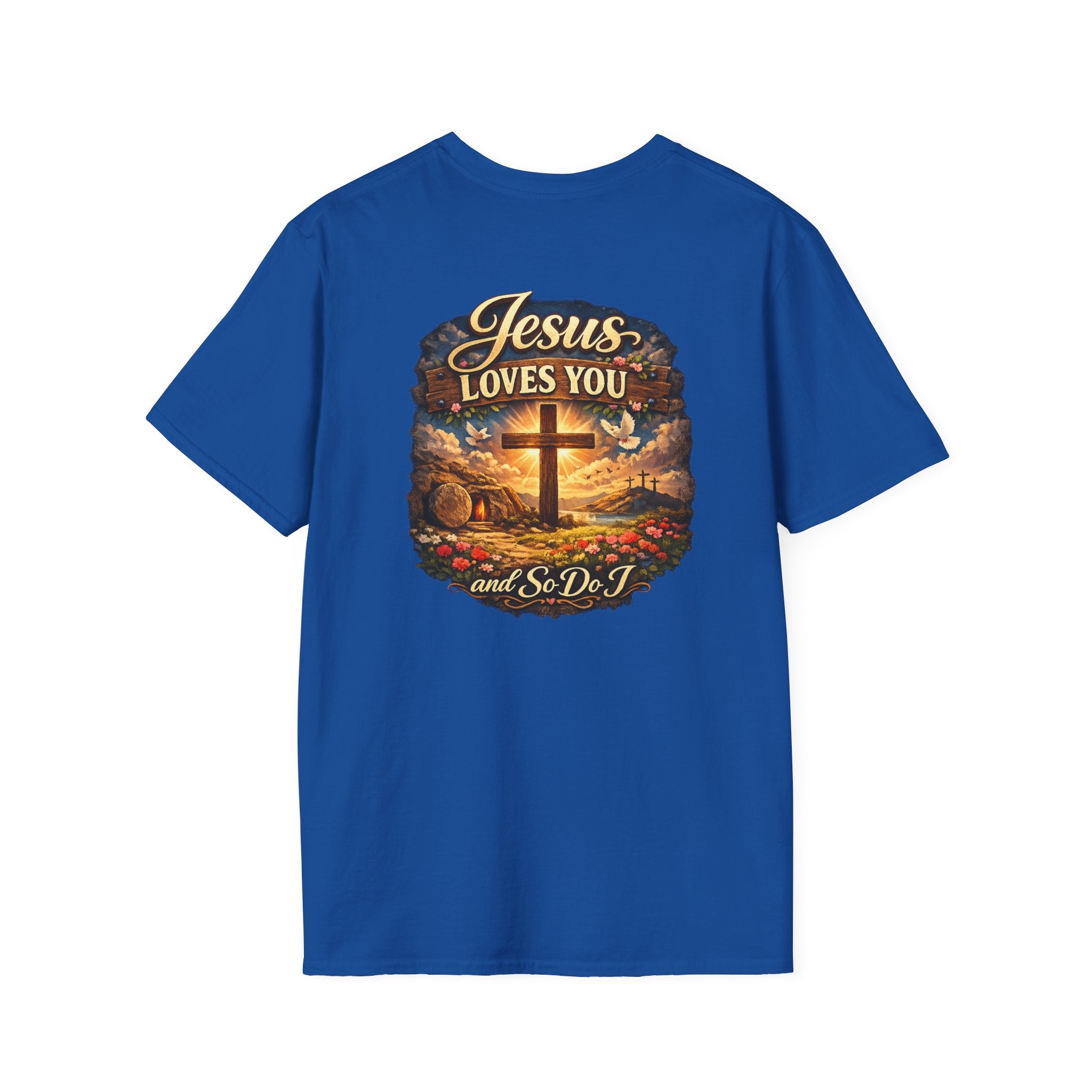 Jesus Loves You T-Shirt — Faith Cross Graphic Christian Shirt