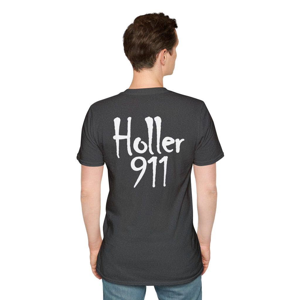 Holler 911 Graphic T-Shirt white lettering