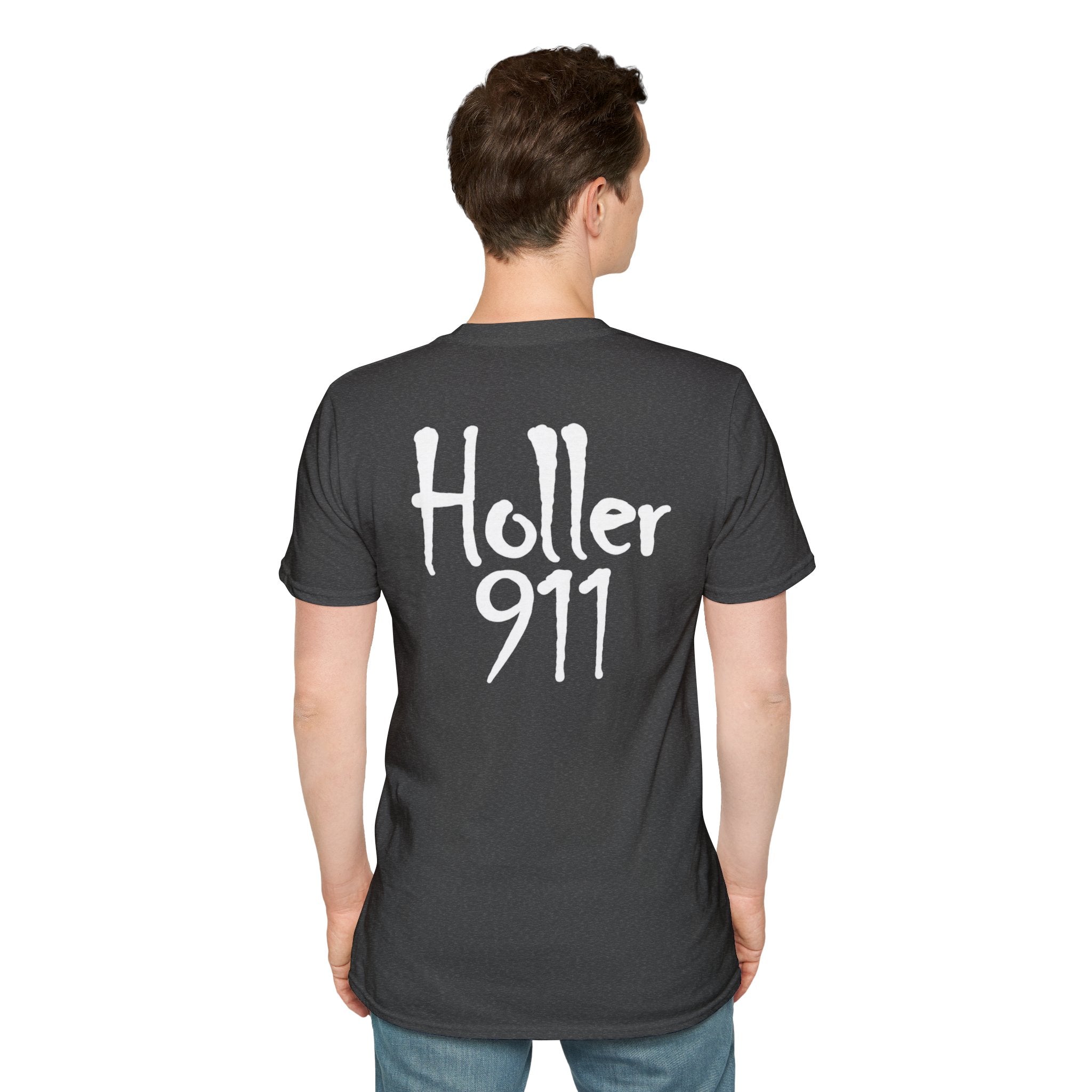 Holler 911 Graphic T-Shirt white lettering