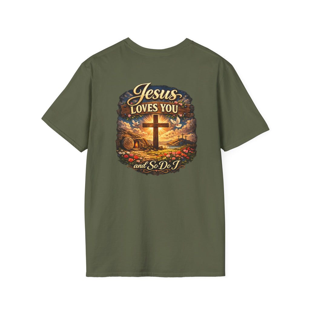 Jesus Loves You T-Shirt — Faith Cross Graphic Christian Shirt