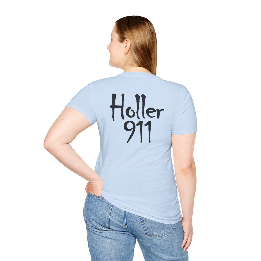 Holler 911 Graphic T-Shirt Black lettering