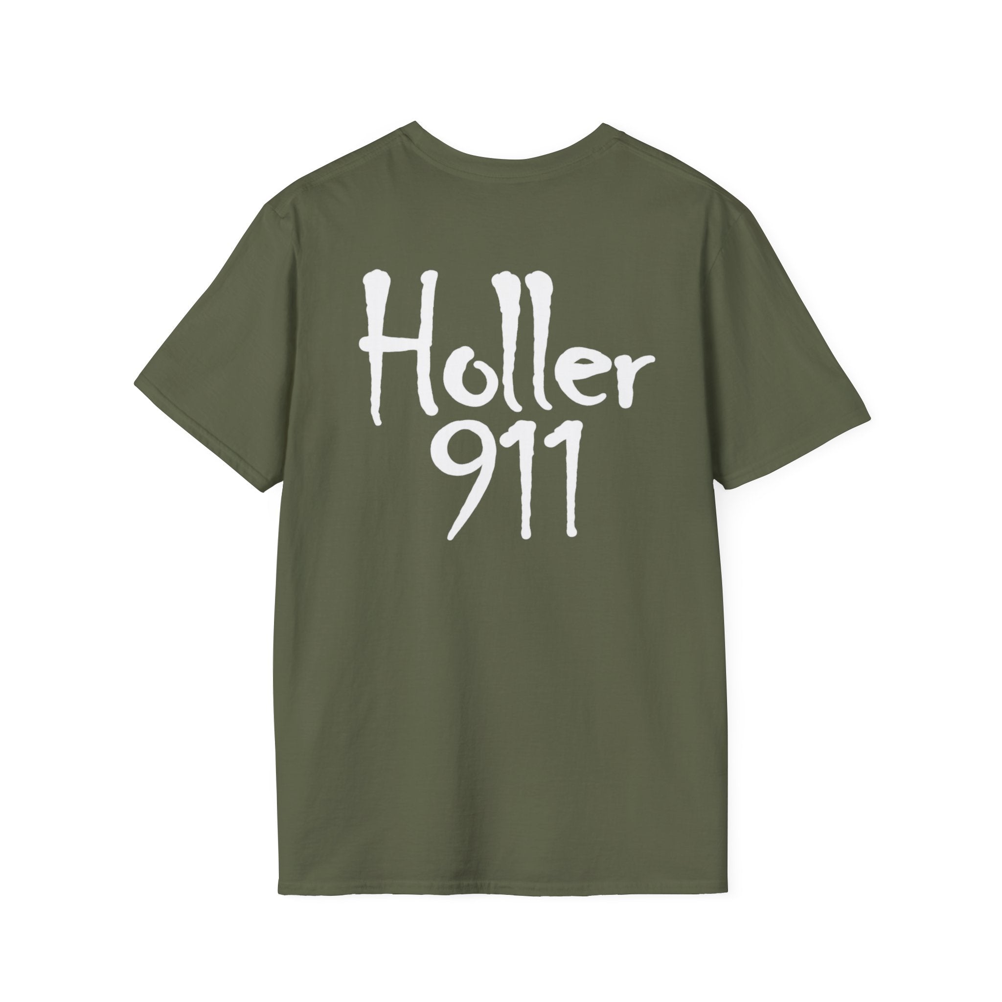 Holler 911 Graphic T-Shirt white lettering