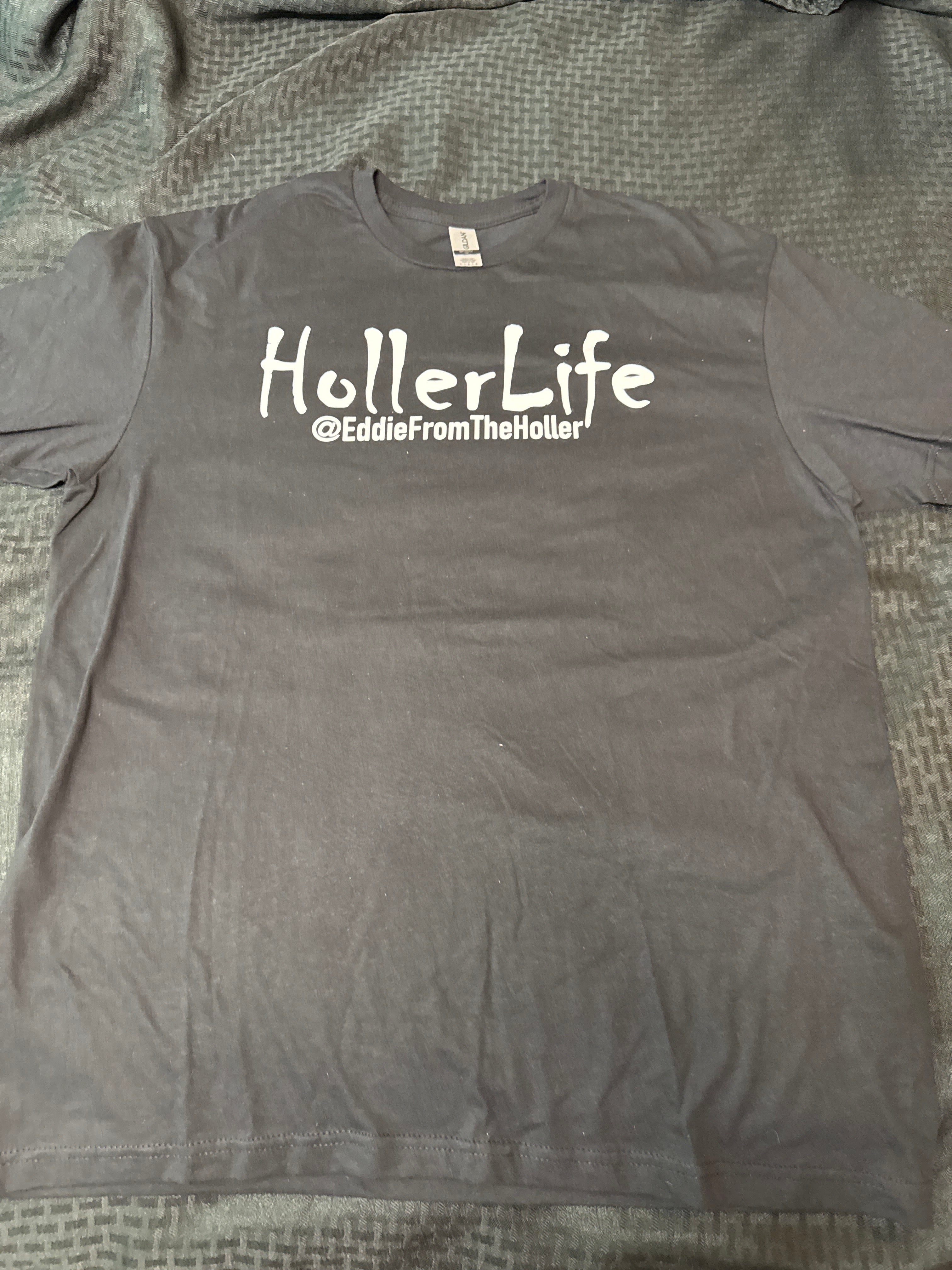Black front printed Hollerlife shirt