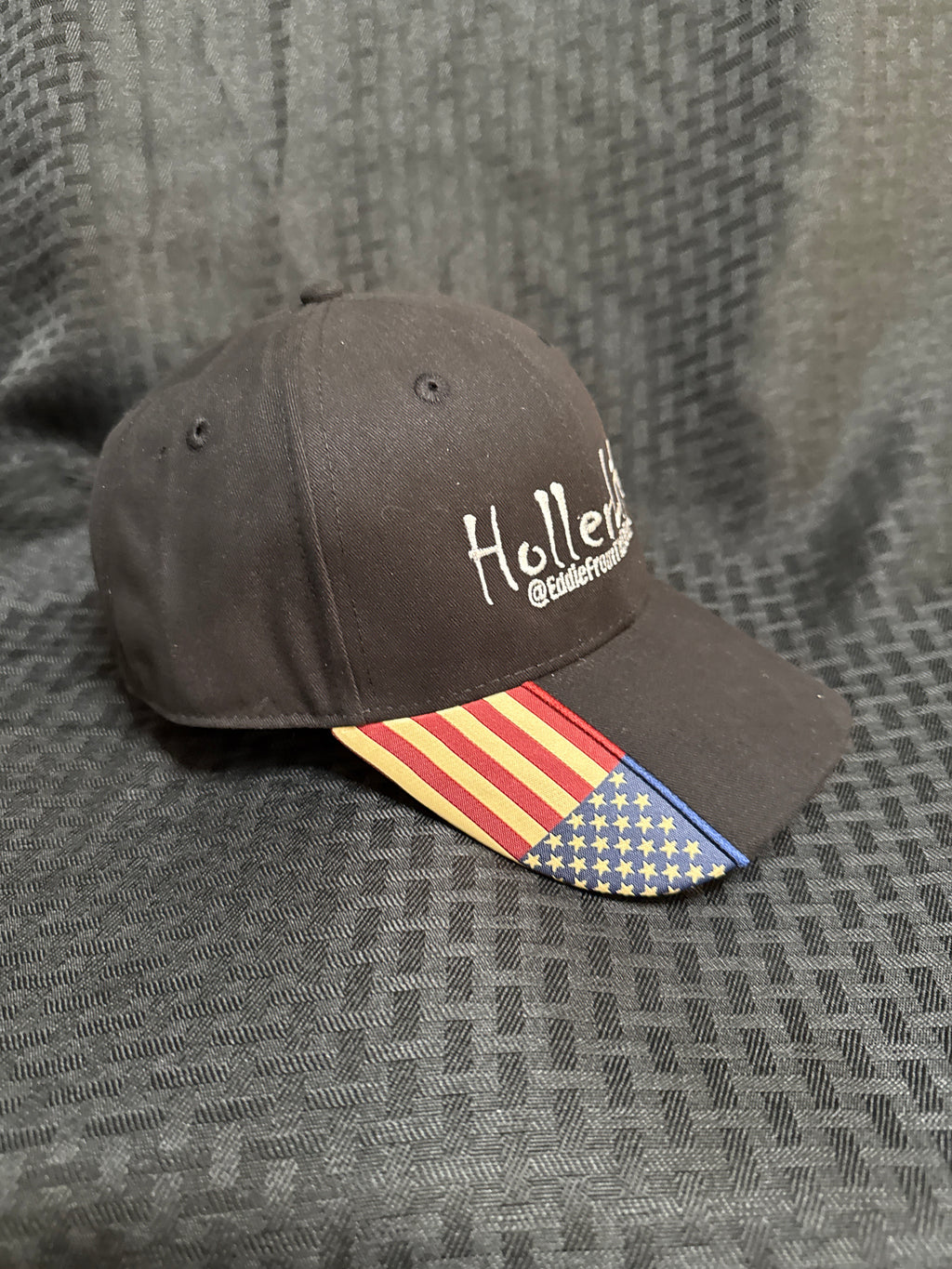 Black Hollerlife cap American flag on Bill